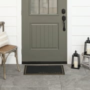 Mohawk Home Welcome Polyester Doormat in Black, 18 x 30