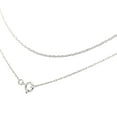 thumbnail image 3 of Solid 10k Gold 0.5MM Rope Chain Necklace. Unisex Chain - Choice of Metal Colors & 16" or 18" or 20" Lengths, 3 of 8