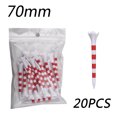thumbnail image 1 of 20 Pcs T-Shirts de Golf Support Imprimé Échelle Incassable Réduit la Friction T-Shirts de Golf Plastique Spin Latéral 5 Broches Fournitures de Golf 70mm Rouge, 1 of 6