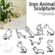 thumbnail image 2 of Escultura artística de perro minimalista, regalo personalizado, decoración moderna de Metal para el hogar, accesorios de oficina, 2 of 4