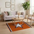 thumbnail image 3 of ODIKA Star Emblem With Vintage Sports Pennant Border Design for Playroom, Bedroom, Reading Nook, Pet Friendly & Kids Safe Play, 3 of 7