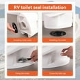 thumbnail image 4 of HSHDLDF RV Toilet Seal for 310 Toilet Parts Compatible with RV 300, 310 and 320 Series Toilets RV Toilet Seal Kit for Replacement Part 385311652, 4 of 7