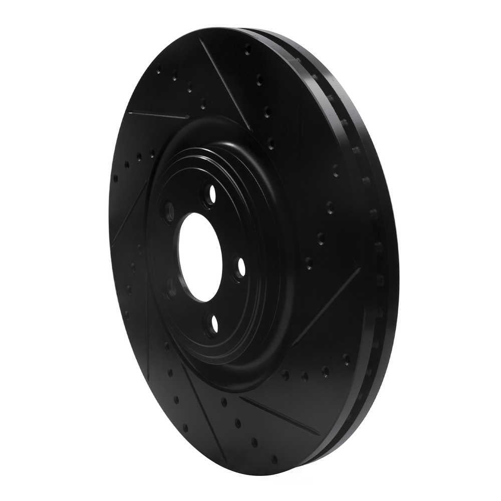 Dynamic Friction Company 633-20020R DFC Brake Rotor - Drilled And Slotted - Black