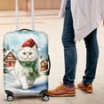 thumbnail image 4 of Hello Winter Persian Frosty Morning Walk Welcome Snowy Christmas Travel Luggage Cover Cat Lover Kitten Owner Gifts Suitcase Dust Protective Decor - 02018, 4 of 5
