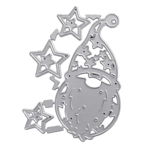 Cortador de tarjetas estrella Santa Claus troquelado juego de troqueles para tarjetas Scrapbooking