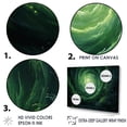 thumbnail image 3 of Designart "Enigmatic Spiral In Emerald" Abstract Spirals Floater Framed Canvas Prints, 3 of 5