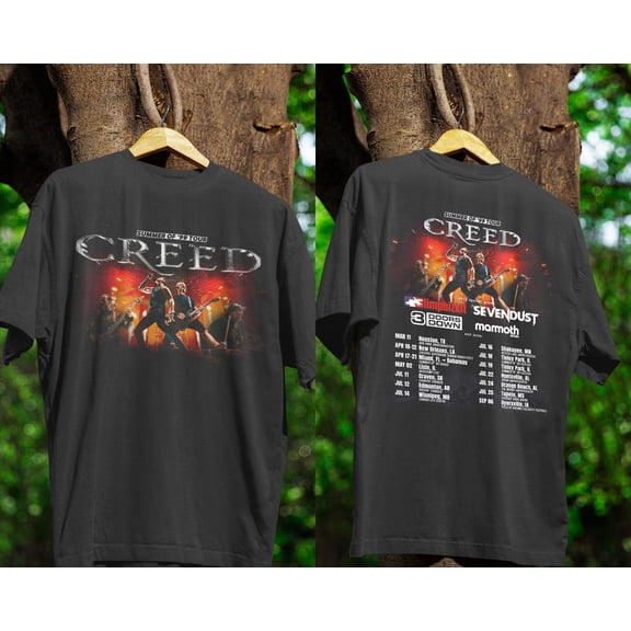 Creed Summer of ’99 Tour 2026 Shirt, Creed Band Tee, Vintage Rock T-Shirt
