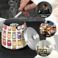 thumbnail image 4 of Yayeee Ashtray with Lid for Cigarette Smokeless Stainless Steel Home Ash Holder, Colorful Jam Jars, 4 of 7
