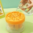 thumbnail image 4 of Moldes para helado de plástico, molde para helado de fácil liberación con cubierta, enrejado para hielo, paleta reutilizable para hacer hielo, 4 of 5
