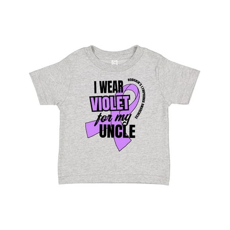 

Inktastic I Wear Violet For My Uncle Hodgkins Lymphoma Awareness Boys or Girls Toddler T-Shirt