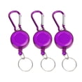 thumbnail image 2 of Telescopic Burglar Keychain, Retractable Keychain Buckle Lightweight Multifunction 3PCS Durable Compact Strong  For Outdoor Blue,Green,Purple, 2 of 8