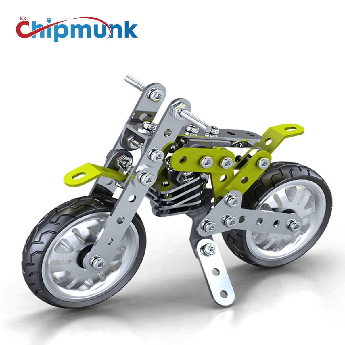 STEM Education Metal Building Toys Kit OffRoad Motorcycle Erector Set