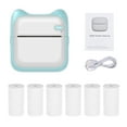 thumbnail image 2 of Label printer,Sticker Lable Diy Handcraft Picture Lable Diy 203dpi Bt Picture Diy Handcraft List With 6 Notes Journal Receipt List Notes Journal Printer Portable Thermal Mobile Eryue Saante, 2 of 7