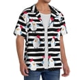 thumbnail image 2 of Kdxio Men's Hawaiian Shirt for Men Short Sleeve Shirt Cute Chicken Summer Casual Holiday Beach Button Down T-Shirts, 2 of 7