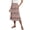 Brown, variant on Dianli Skirt Skorts Women's Printed Drawstring Side Pocket Casual Loose Skirt Boho Floral High Rise Breathable Cotton Linen Pull On Summer Holiday Beach Skirt Skorts