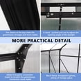 thumbnail image 4 of 6x6ft Black Polycarbonate Greenhouse - All-Season Garden Shelter with Aluminum Frame & Raised Base for Backyard Planting & Flower Protection, 4 of 7