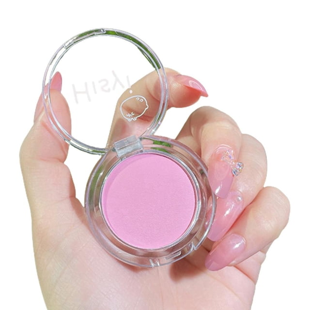 Fard à Joues Mat Longue Tenue Fard à Joues Rouge Poudre Compacte Maquillage Cosmétique