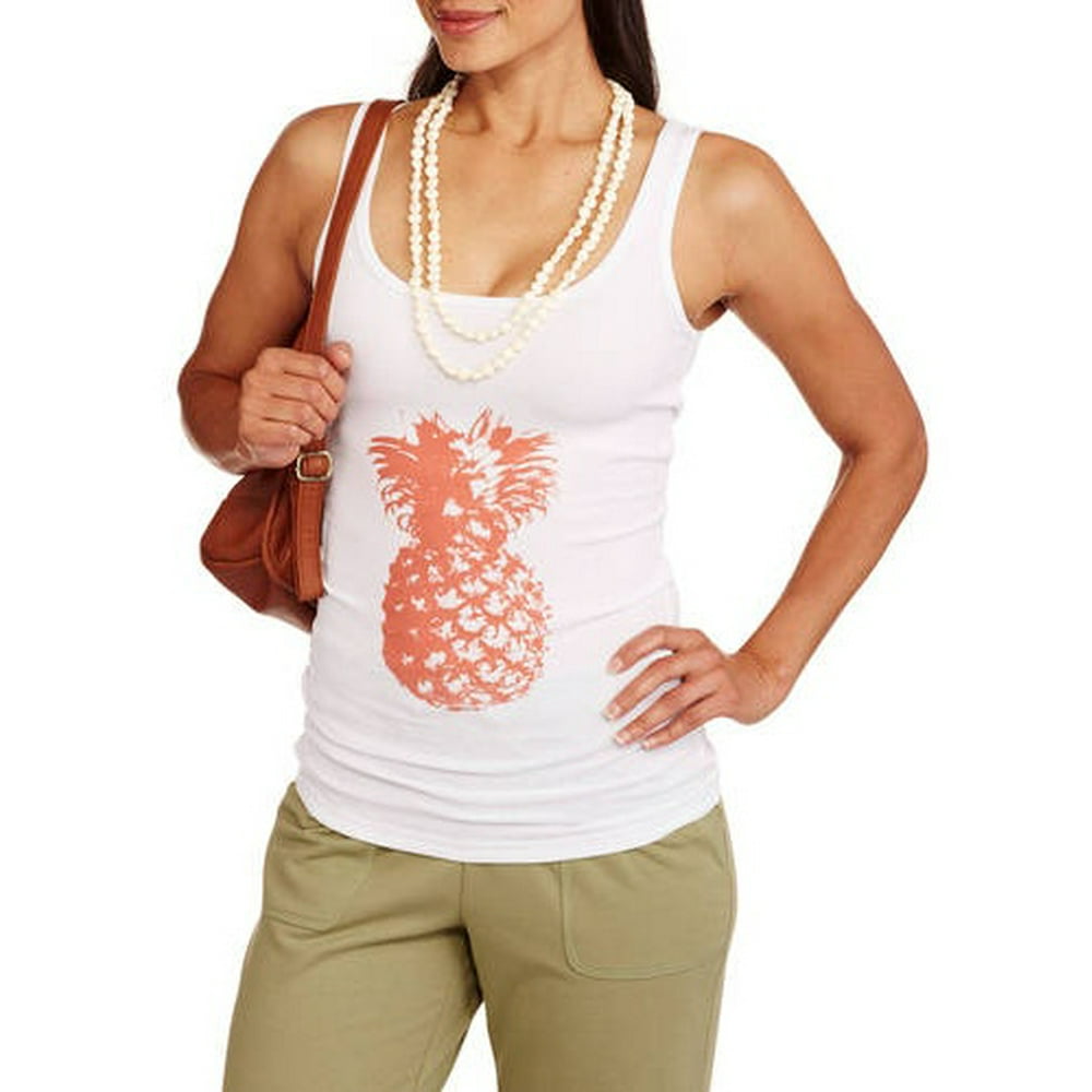 Faded Glory - Women's Essential Printed Rib Tank - Walmart.com ...