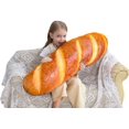 thumbnail image 1 of Juguete de peluche 20 En 3D Simulación Forma de pan Almohada Suave Lumbar Baguette Cojín trasero Comida divertida Juguete de peluche Fason HMYH518, 1 of 4