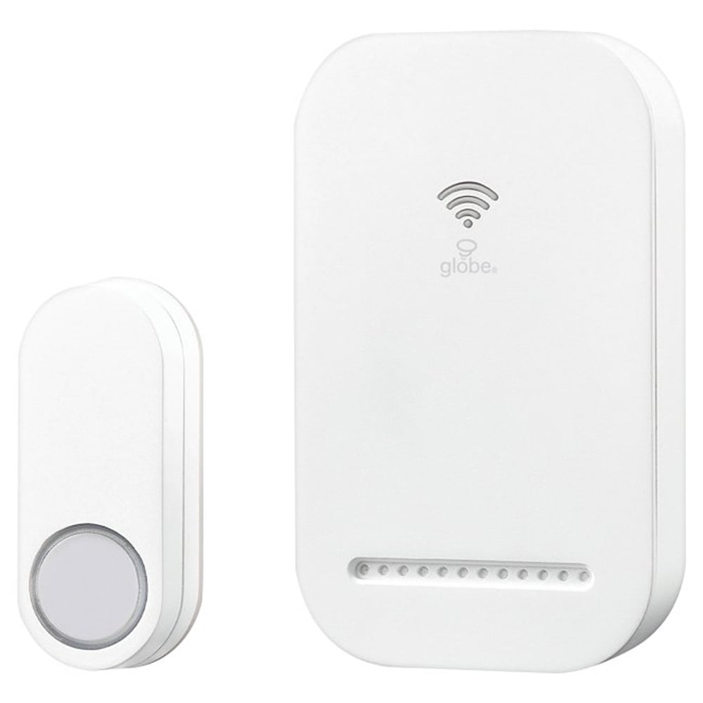 Heath Zenith Matte White Plastic Wireless Door Bell