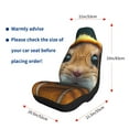 thumbnail image 3 of Uemuo Modern Yellow Sweater Guinea Pig Pattern Car Seat Covers for Front Seats Waterproof Seat Covers for Cars, Universal Auto Front Seats Protector Fits for Car-1, 3 of 6