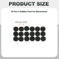 thumbnail image 2 of Non Slip Furniture Pads 9/16" (15mm x 2mm), 16 Pcs Adhesive Backed Round Rubber Feet Anti-Scratch Rubber Furniture Grippers for Hardwood Floor Electronics Bed Drawers DIY, 2 of 7