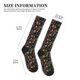 thumbnail image 4 of Pofeuu Colorful Geometric Figures Print Compression Socks for Women & Men Circulation - Best Support for Nurses,Running,Athletic,Sports, 4 of 7
