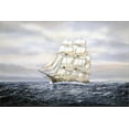 thumbnail image 2 of Art.com Clipper Ship Stretched Canvas Print Wall Art by Jack Wemp, 36" x 24", 2 of 4