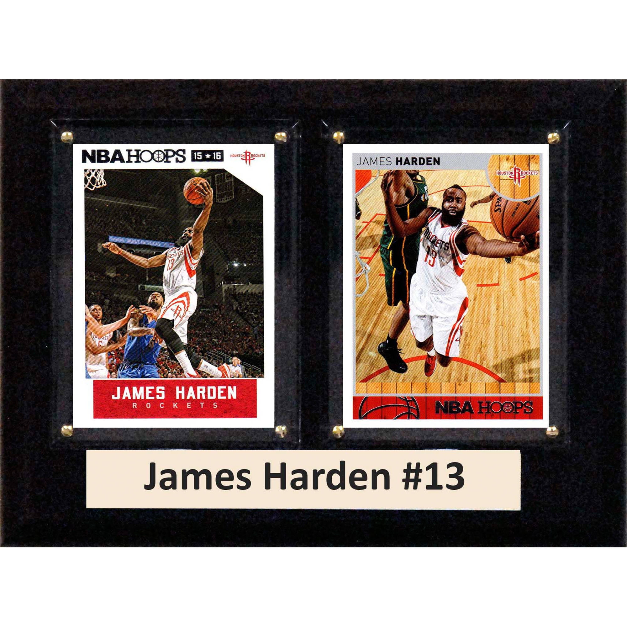 C&amp;I Collectables NBA 6x8 James Harden Houston Rockets 2-Card Plaque