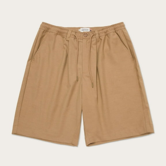 Honor The Gift Men's Baldwin Wool Blend 9.5" Inseam Long Shorts (Medium, Khaki)