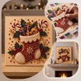 thumbnail image 2 of Christmas Pearl Bead Art Kit,Xmas Theme Bead Art DIY Craft Set for Festive Wall Decor Crafting Handmade Holiday Gift, 2 of 7