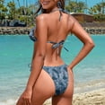 thumbnail image 5 of Yuyamidu Camo Fishing Women Halter Bikini Set - Two Piece Triangle Swimsuit Tie Bathing Suit 2026 Cute Swimwear Sexy String Bikini Sets Woman 2XL, 5 of 8