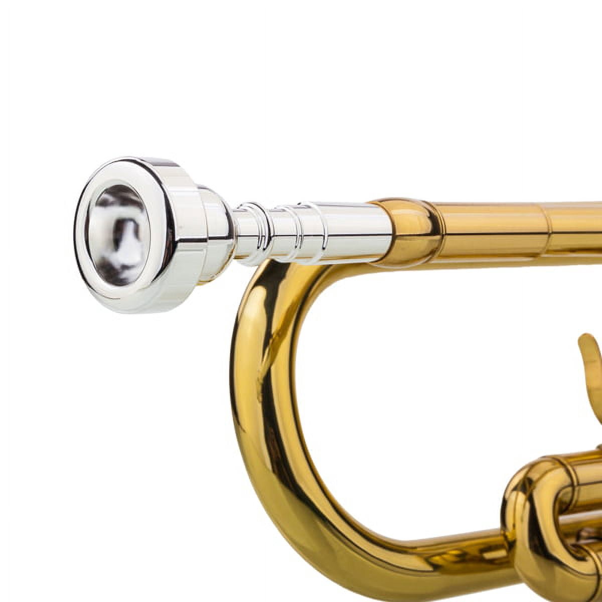 Drop B Tone Adjustable Trumpet Gloves Set Plaint Golden