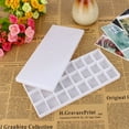 White Plastic 24 Compartments Watercolor Paint Painting Tray Mixing