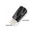 thumbnail image 4 of Adaptador HDMI compatible a VGA con salida de audio Proyector de computadora Convertidor de señal de video 1080P Conector de DVD Accesorios Caja negra macho-hembra para el hogar kenally EL005768-05, 4 of 7