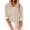 Yellow, variant on Women's Striped Button Down Shirt Long Sleeve Casual Blouse Cotton Linen Office Work Tops Loose Fit Fashion Outfit Spring Summer Blue L