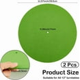 thumbnail image 2 of 2Pcs Vinyl Record Mat Record Player Felt Pad 11.6 Inch Green Anti Slip Anti Static Flat Round Protective Wool Turntable Platter Slipmat Mats for Cleaner Audio Output Reduce Noise Accessories, 2 of 9