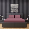 thumbnail image 2 of Trident Twin Sheet Set, 300TC, 3 Piece Set, Trivana Collection, Dark Pink, 2 of 9