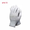 thumbnail image 2 of SagaSave PU Nylon Pair Anti Static Work Gloves Grip Palm Protect Gloves for Repairing Safety S/M/L Gray, 2 of 7