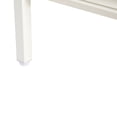 thumbnail image 4 of Stylish Living Room Coffee Table With Metal Legs And Functional Storage Compartment, White Finish Frame Sliding Door, 4 of 6