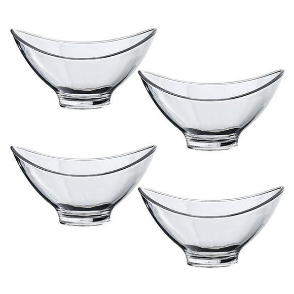 Bowl Bowls Dish Glass Serving Pasta Appetizer Plate Fruit Clear Sauce Side Tray Snack Cup Trifle Mixing Candy Dessert