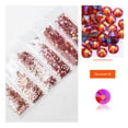 thumbnail image 1 of mmirethe Rhinestones Flat-Bottom Multi-faceted Sides DIY Handcraft Excellent Gloss Manicure Crystal Different Styles Mobile Phone Orange Red AB, 1 of 6