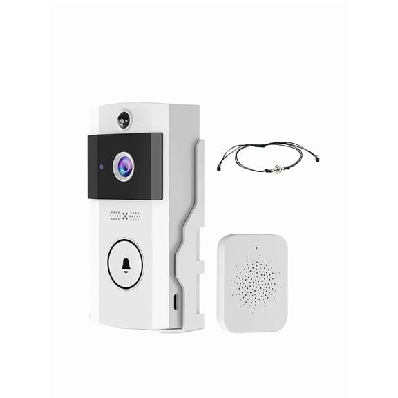 Solar Powered Wireless Doorbell with Camera 1080p HD Video Motion Detection Night Vision,Front Door Camera 2 Way Audio Weatherproof Smart Home Security No Wiring Needed