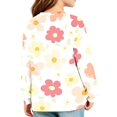 thumbnail image 5 of Abcomgle Girls Shirts Long Sleeve 10-12 Crewneck Winter T-Shirts for Kids Girls Trendy Basic Girls Tops Cotton Floral Print Girls Tunic Tops with Pocket, 5 of 5