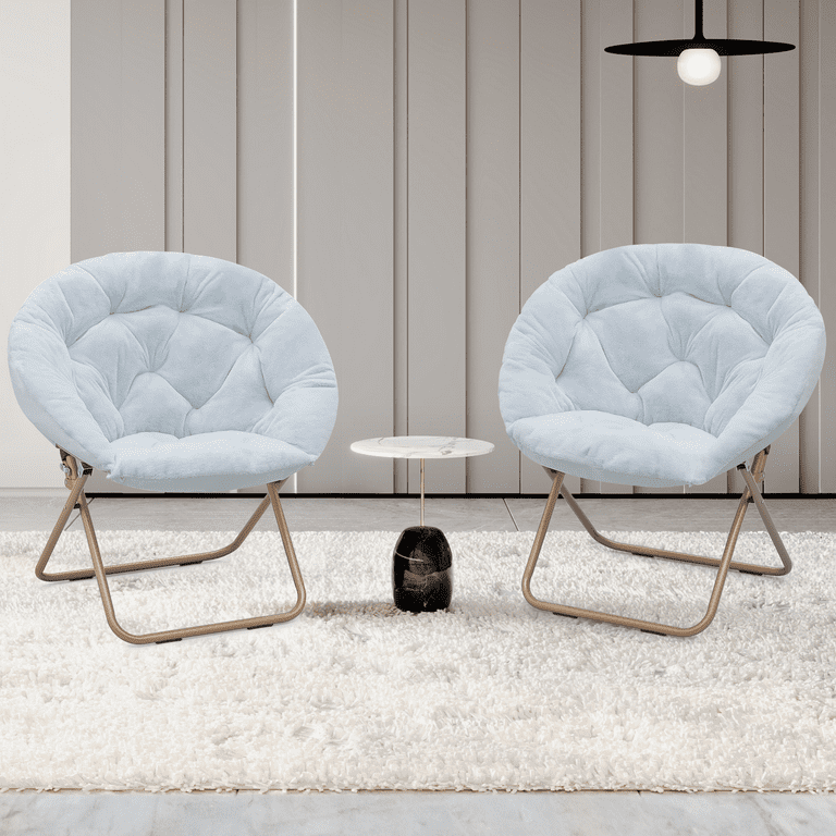 Blue saucer chair new arrivals