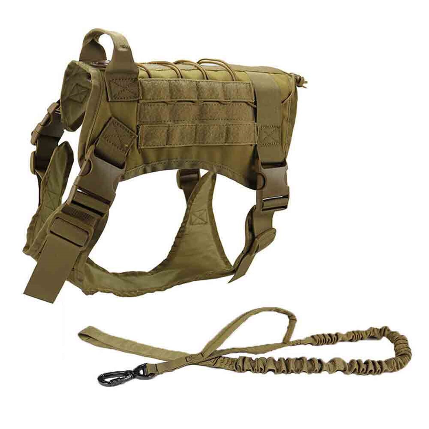Pefilos XL Tactical Dog Harness Full Buckled Dog Sport Vest for Large Dogs No Pull Dog Jacket, Khaki Pefilos XL Tactical Dog Harness Full Buckled Dog Sport Vest for Large Dogs No Pull Dog Jacket, Khaki
