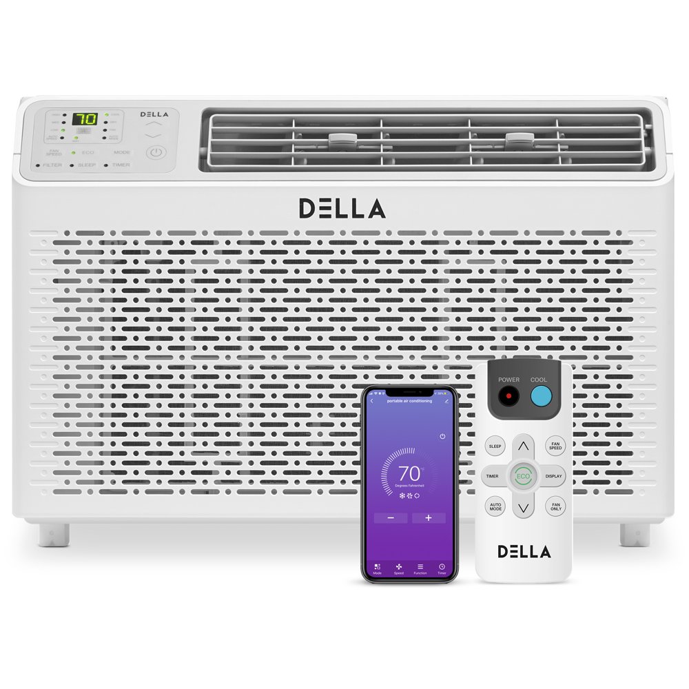 Della 6000/8000/10000/12000 BTU Energy Star Window Air Conditioner 115V