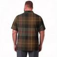 thumbnail image 4 of Domzest Men's Big and Tall Polo Shirts Short Sleeve Moisture Wicking Plus Size T Shirts Quick Dry Collared Plaid Golf Shirt Brown 6XL, 4 of 6