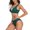 Green, variant on Flattering Swimsuits for Women,Women's Fashion Bikini Set Swimsuit Two Piece Filled Soild Swimwear Beachwear