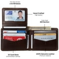 thumbnail image 5 of Alpine Swiss Connor Executive Bifold Wallet | Business Passcase for Men | Premium Leather | Dual ID Windows | RFID Blocking | Gift Box Included, 5 of 7
